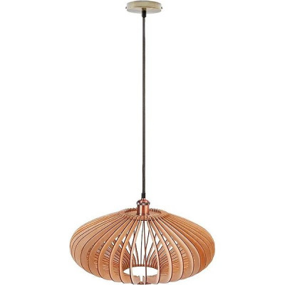 Люстра подвесная 1*E27*60W, дерево, 480*480*210, GLANZEN [ART-00013-60-JAPONIC]