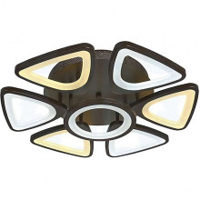Люстра LED 140W, ПДУ 3000-6000K, акрил, 540*540*140, Elight [7208 6+1] шоколад