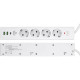 Сетевой фильтр  2м, 4 розетки, 16А/3500Вт, 3x1.5, 3хUSB, Cablexpert Exnovo [EXN-4-CU2-W-2] белый