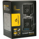 Сетевой фильтр  2м, 4 розетки, 10А/2500Вт, 3x0.75, 3хUSB, Cablexpert Tower [TWR-4-U3-B-2] черный