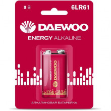 Батарейка DAEWOO 9V 6LR61 Energy Alkaline [BL1/12] [DW 6LR61/1BL EN]