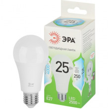 Лампа LED E27/A60 груша, 25W, 4000K, 2500Лм, ЭРА GL [LED A60-25W-840-E27 GL]