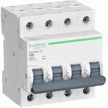 Выключатель автоматический 4п C  32А 4,5кА, Systeme Electric City9 [C9F34432]