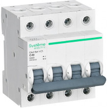 Выключатель автоматический 4п C  40А 4,5кА, Systeme Electric City9 [C9F34440]