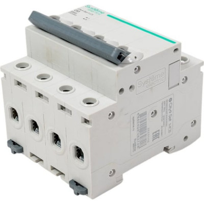 Выключатель автоматический 4п C  63А 4,5кА, Systeme Electric City9 [C9F34463]