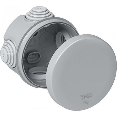 Коробка распаячная о/у d65*45мм, IP55, 4вх, Systeme Electric [IMT35093][150] серый