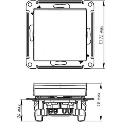 Переключатель с/у 1-кл 10А, IP20, с подсветкой, Schneider Electric ATLASDESIGN [ATN001263] песочный