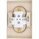 Розетка с/у 2x2P+Е 16A, IP20, в сборе, Schneider Electric ATLASDESIGN [ATN001224] песочный