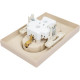 Розетка с/у 2x2P+Е 16A, IP20, в сборе, Schneider Electric ATLASDESIGN [ATN001224] песочный