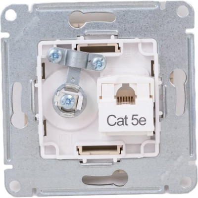 Розетка с/у TV+RJ45 кат.5e, IP20, Schneider Electric ATLASDESIGN [ATN001289] песочный