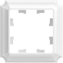 Рамка 1п, IP20, Schneider Electric ATLASDESIGN ANTIQUE [ATN100101] белый