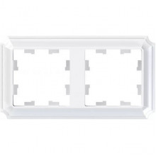 Рамка 2п, IP20, Schneider Electric ATLASDESIGN ANTIQUE [ATN100102] белый