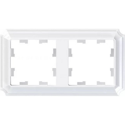 Рамка 2п, IP20, Schneider Electric ATLASDESIGN ANTIQUE [ATN100102] белый