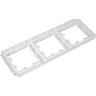 Рамка 3п, IP20, Schneider Electric ATLASDESIGN ANTIQUE [ATN100103] белый