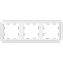 Рамка 3п, IP20, Schneider Electric ATLASDESIGN ANTIQUE [ATN100103] белый