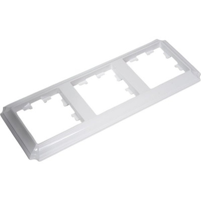 Рамка 3п, IP20, Schneider Electric ATLASDESIGN ANTIQUE [ATN100103] белый