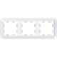Рамка 3п, IP20, Schneider Electric ATLASDESIGN ANTIQUE [ATN100103] белый