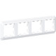 Рамка 4п, IP20, Schneider Electric ATLASDESIGN ANTIQUE [ATN100104] белый