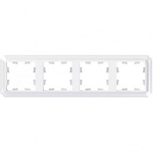 Рамка 4п, IP20, Schneider Electric ATLASDESIGN ANTIQUE [ATN100104] белый