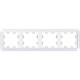 Рамка 4п, IP20, Schneider Electric ATLASDESIGN ANTIQUE [ATN100104] белый