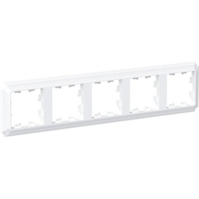 Рамка 5п, IP20, Schneider Electric ATLASDESIGN ANTIQUE [ATN100105] белый