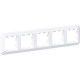 Рамка 5п, IP20, Schneider Electric ATLASDESIGN ANTIQUE [ATN100105] белый