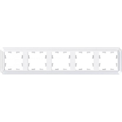 Рамка 5п, IP20, Schneider Electric ATLASDESIGN ANTIQUE [ATN100105] белый