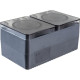 Розетка с/у 2x2P+Е 16A, IP54, со шторками, Schneider Electric ATLASDESIGN PROFI [ATN544026] антрацит