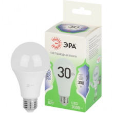 Лампа LED E27/A65 груша, 30W, 6500K, 3000Лм, ЭРА GL [LED A65-30W-865-E27 GL]