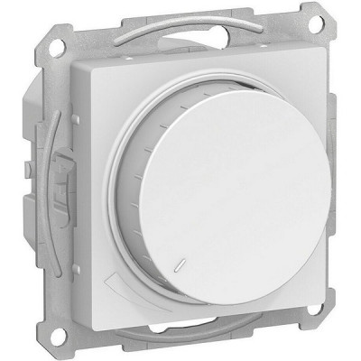Светорегулятор (диммер) пов.-наж. с/у, 400Вт, IP20, LED, RC, Schneider ATLASDESIGN [ATN000123] белый