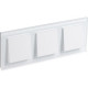 Рамка 3п, IP20, Schneider Electric ATLASDESIGN NATURE [ATN320103] стекло белый (пластик)