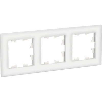 Рамка 3п, IP20, Schneider Electric ATLASDESIGN NATURE [ATN320103] стекло белый (пластик)