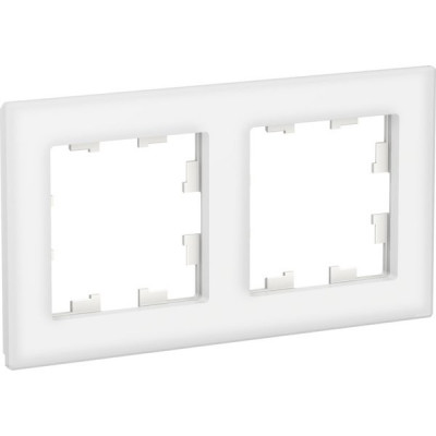 Рамка 2п, IP20, Schneider Electric ATLASDESIGN NATURE [ATN320102] стекло белый (пластик)