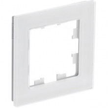 Рамка 1п, IP20, Schneider Electric ATLASDESIGN NATURE [ATN360101] натуральное стекло белый
