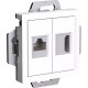 Розетка с/у HDMI+RJ45 5e, IP20, Schneider Electric ATLASDESIGN [ATN000182] белый