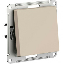 Выключатель с/у 1-кл 10А, IP20, Schneider Electric ATLASDESIGN [ATN001211] песочный