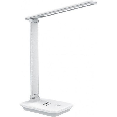 Светильник настольный LED 10W, 3000-6500K, 500Лм, диммер, беспр/USB.зарядк, Feron [41452] белый
