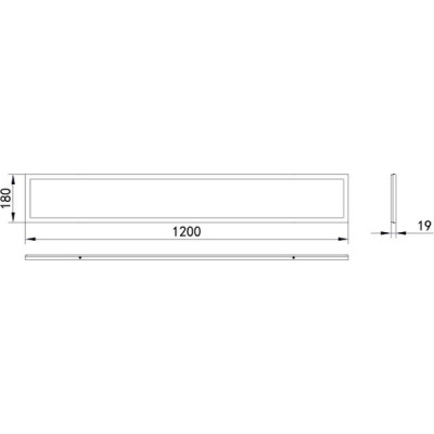 Светильник LED 1200*180*19, 40W, 4000K, 3200Лм, IP20, призма, ЭРА [SPO-7-40-4K-P (4)]