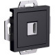 Розетка с/у HDMI IP20, Schneider Electric ATLASDESIGN [ATN001080] карбон 