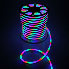 Гибкий неон 220В 18*21, 10Вт/м, RGB, бух50м, цена за 1м, GL [GLS-5050-80-10-220-NL-IP67-RGB]