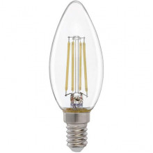 Лампа LED E14/C37 свеча,  8W, FILAMENT, 2700K, 610Лм, GL [GLDEN-CS-8-230-E14-2700]