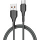 Кабель USB - Type-C, 2.0м, 25W, LDNIO LS852 [LD_B4589] медь, тканевая оплетка, Gray