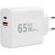 Зарядное устройство Cablexpert, 65Вт GaN, QC4.0/PD3.0, 1хUSB, 1хType-C [MP3A-PC-50] белый