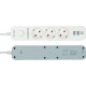 Сетевой фильтр  2м, 3 розетки, 10А/2500Вт, 2xUSB, 1xType-C PD QC, Гарнизон [EPS-3-CU2-W-2] белый