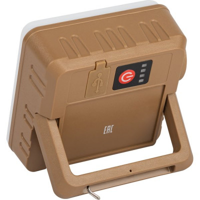 Фонарь кемпинговый 5W, прожектор, аккумулятор, USB, подвес, подставка ЭРА [KA-302]