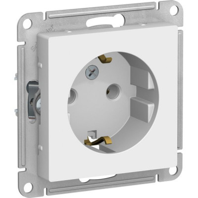 Розетка с/у 2P+E 16A, IP20, Schneider Electric ATLASDESIGN [ATN001343] лотос