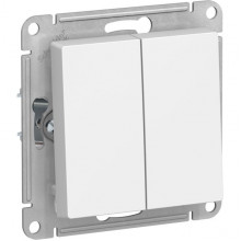 Выключатель с/у 2-кл 10А, IP20, Schneider Electric ATLASDESIGN [ATN001351] лотос