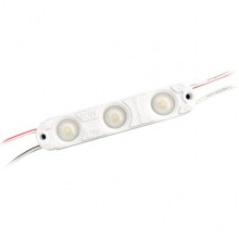 Модуль LED 3xSMD2835 линза 160°, 12В, 0.72W, 80Лм, 10-12КК, 63*13*5, прв.80мм, RISHANG [ML863TA]
