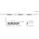 Модуль LED 3xSMD2835 линза 160°, 12В, 1W, 109Лм, 10-12КК, 70*14*5, прв.80мм, RISHANG [ML883TA]