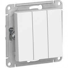 Выключатель с/у 3-кл 10А, IP20, Schneider Electric ATLASDESIGN [ATN001331] лотос